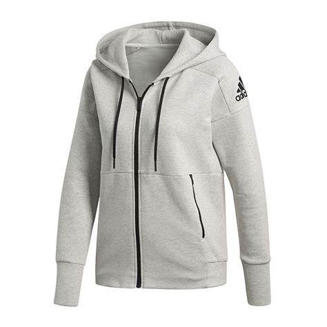 adidas damen girly zip hoodie kapuzenjacke schwarz weiss|Damen.